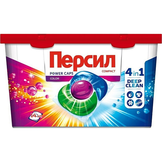 Средство для стирки Персил Капс Колор 14шт в капсулах Россия Persil