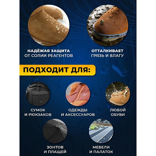 Водоотталкивающая пропитка CHIST 300мл для обуви Россия