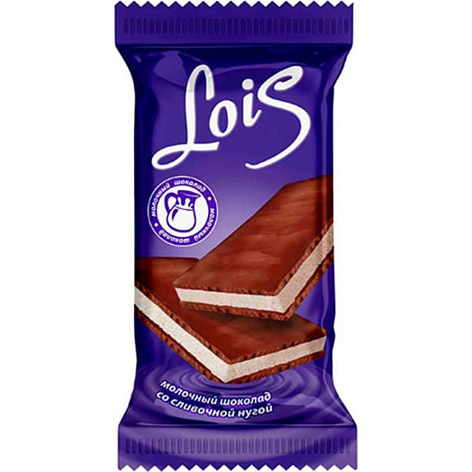 Кондитерская плитка Lois со сливочной нугой 80г Невский Кондитер Влад ООО Россия