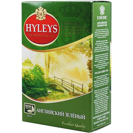 Чай HYLEYS Английский зеленый 100г Редженси Тис (Пвт) Л Шри-Ланка
