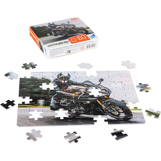 Пазлы 80 Мотоциклы арт.RI8009C ООО Желтый крокодил Беларусь DREAM MAKERS-BOARD GAMES