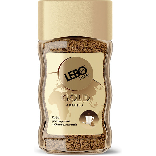 Кофе Lebo Gold 100г ст/б натуральный раствор/сублимир. LEBO Россия LEBO