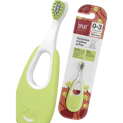 Зубная щетка д/детей Splat Baby с ионами серебра мягкая Splat Россия SPLAT