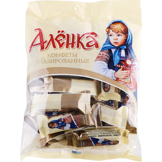 Конфеты глазированные Алёнка 200г в молочном шоколаде СП ОАО Спартак Беларусь Спартак