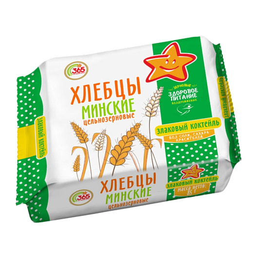 Хлебцы Хлебцы Минские злаковый коктейль 85г Беларусь