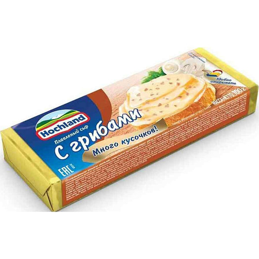 Сыр плавленый Hohland 35% 100г с грибами Россия