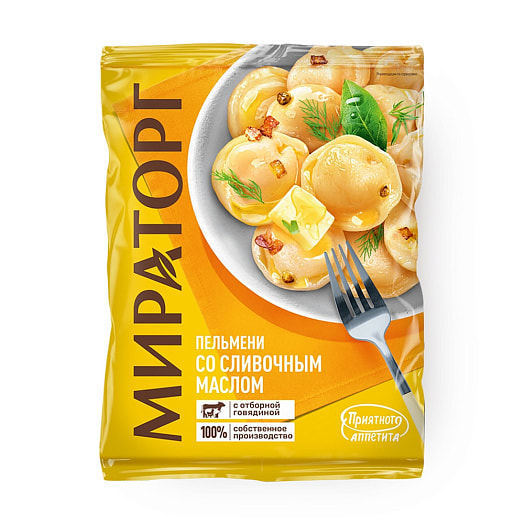 Пельмени Со сливочным маслом 700г ТК Мираторг Россия