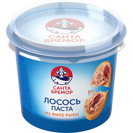 Паста из филе тресковых рыб с лососем 140г пл/ст Санта Импэкс Беларусь Санта Бремор