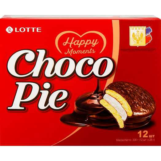 Мучное конд изд в глазури Lotte ChocoPie 336г ООО Лотте КФ Рус Россия