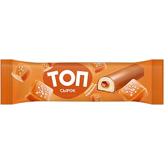 Сырок творожный глаз ТОП Соленая карамель 40г ОАО Савушкин продукт Беларусь Савушкин продукт