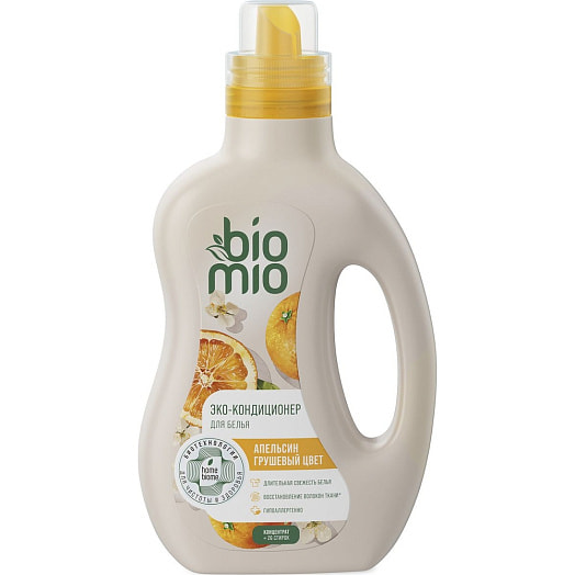 Кондиционер для белья Апельсин, грушевый цвет 800мл Россия BIOMIO