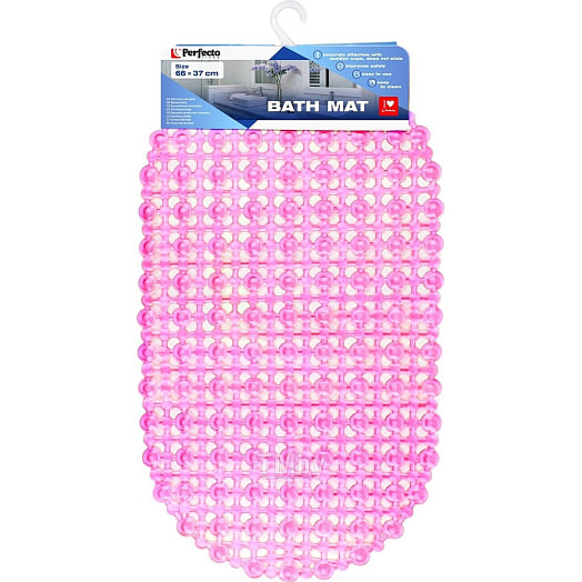 Коврик для ванной овал розовый арт.22-683702 Китай PERFECTO LINEA
