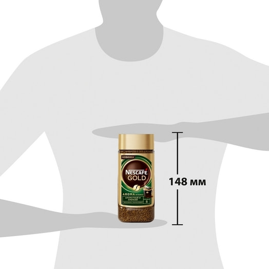 Кофе Nescafe Gold Aroma Intenso 85г растворимый с доб. молотого ООО Нестле Кубань Россия Nestle