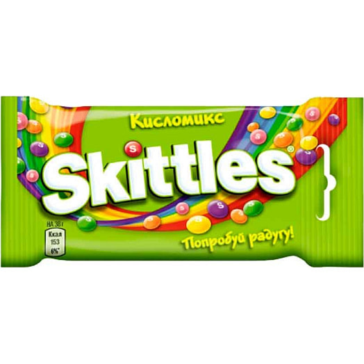 Жевательные конфеты Skittles 38г кисломикс Россия