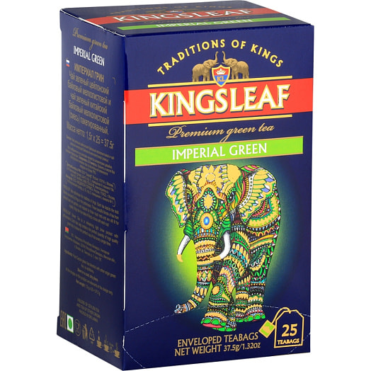 Чай Императорский 38г зеленый 25 шт Basilur Tea Export Ltd Шри-Ланка Kings Leaf