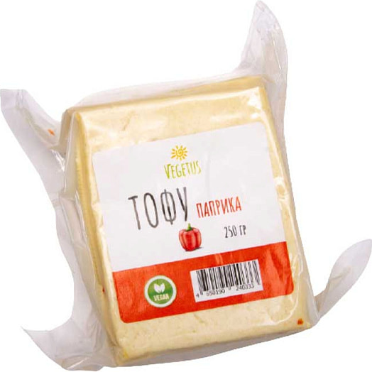 Пищевой соевый продукт Тофу 250г с паприкой Россия VEGETUS