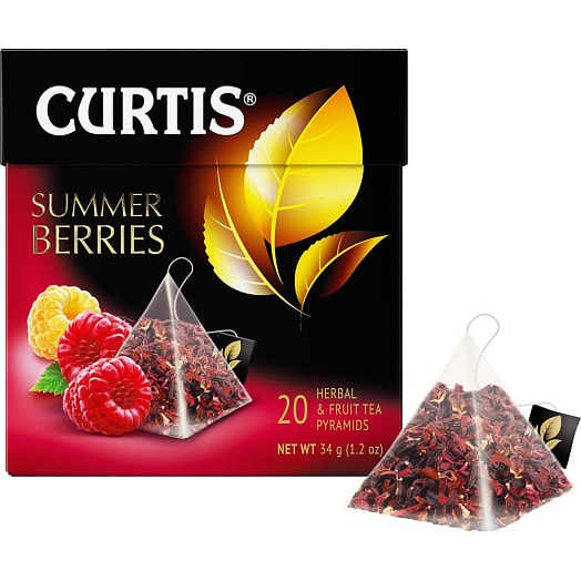 Чайный напиток CURTIS Summer berries 40.8г каркаде (пирамидки) КОМПАНИЯ МАЙ Россия