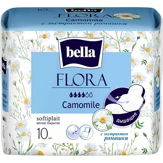 Прокладки гигиен Bella Flora Camomile 10шт. Россия Bella