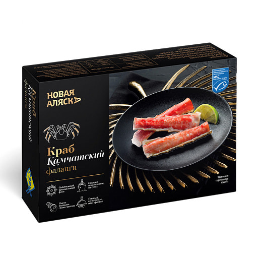 Краб камчатский (2-я фаланга) в панцире в/м 150г Россия