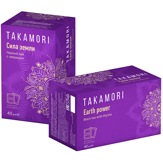 Чай черный с чабрецом Сила земли (20пак*2гр) ООО Калина Беларусь TAKAMORI