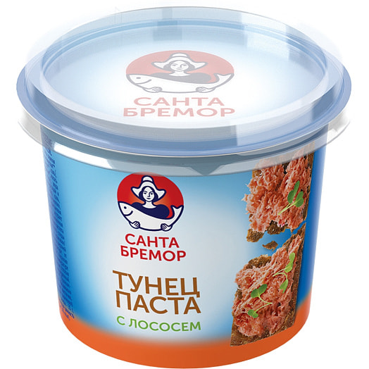 Паста рыбная с тунцом и лососем 140г п/ст СП Санта Импэкс Беларусь Санта Бремор