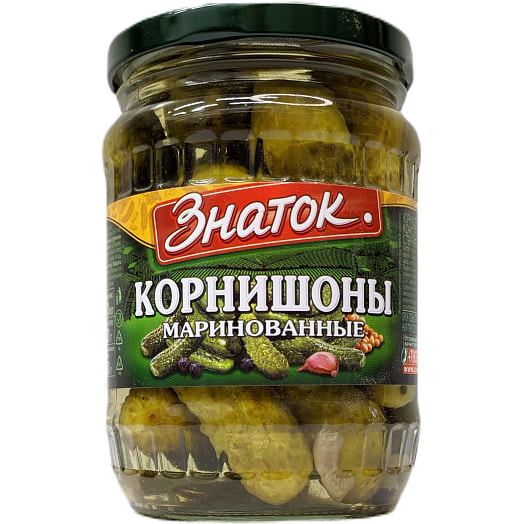 Огурцы (корнишоны) Знаток маринованные 350г ст/б Вьетнам