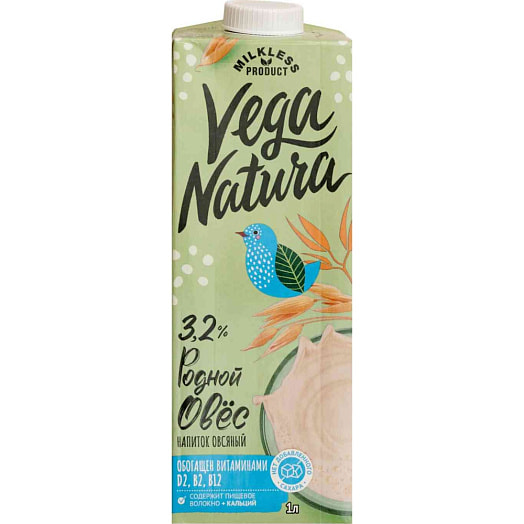 Напиток овсяный Родной овес Vega Natura 3.2% ООО Южное Россия Vega Natura
