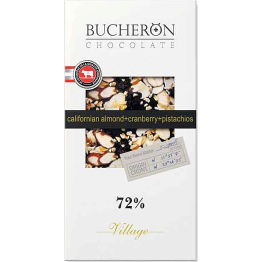 Шоколад горький Bucheron 100г с миндалем,клюквой и фисташками ООО Собрание Россия