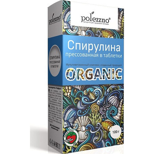 Спирулина прессованная 100г ООО ТД Глобус Россия