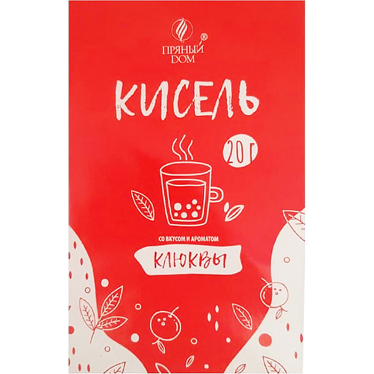 Кисель 20г пл. со вкусом и ароматом клюквы ЧУП Пряный Дом Беларусь