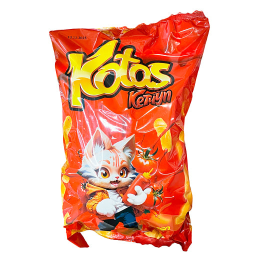 Кукурузные палочки Котас Кетчуп 160г ООО БерталСервис Беларусь Кotas