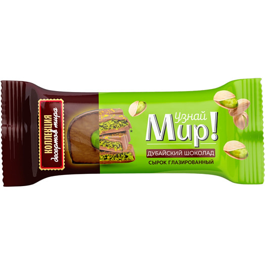 Сырок глаз Дубайский шоколад с какао 23% 40г ОАО Молочный Мир Беларусь Узнай мир!