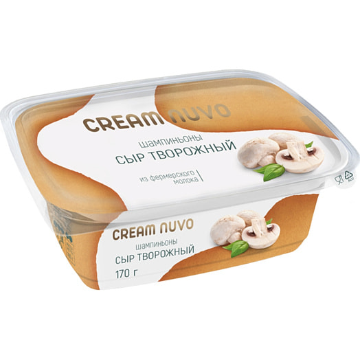 Сыр творожный 65% 170г шампиньоны ЗАО Смолевичи Молоко Беларусь Cream Nuvo