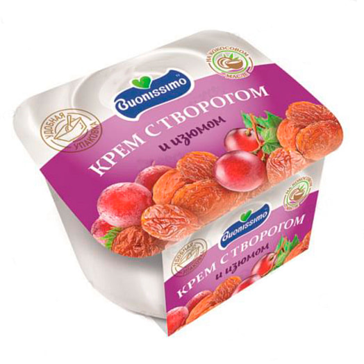 Крем с творогом и изюмом 150г п/ст ООО ГМС ПРО Беларусь Buonissimo