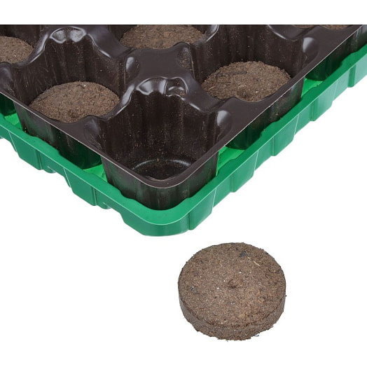 Набор для рассады (торфяные таблетки 12шт, кассета, лоток) арт.179-059 Россия