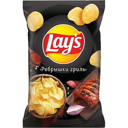 Чипсы Lays 140г со вкусом ребрышки гриль ООО ПепсиКо Холдингс Россия Lays