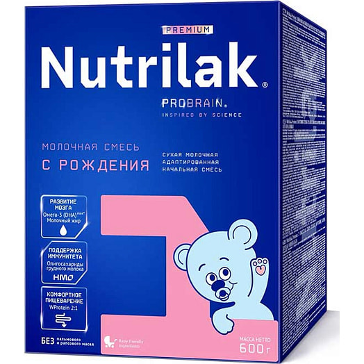 Детская смесь Смесь молочная 1 Premium 600г карт/уп. с рождения Россия