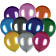 Шары воздушные Brauberg Хром (30см, 20шт, 10 цветов, ассорти) арт.591887 Китай