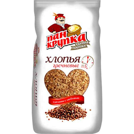 Хлопья гречневые НТВ Пан Крупка 400г Энерджи Групп Россия