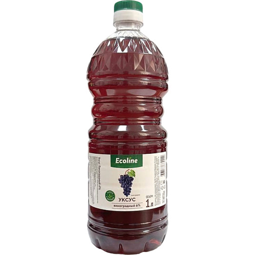 Уксус виноградный Ecoline 6% 1л Россия