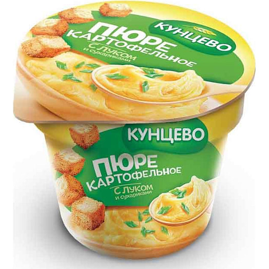 Пюре картофельное б/п 40г пл/стак. со вкусом бекона и гренками АО ТПГ Кунцево Россия