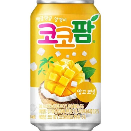 Напиток б/алк HAITAI Palm Mango Coconut газ 355мл ж/б Корея