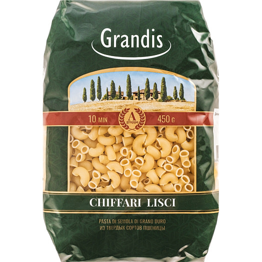 Мак изд Grandis Рожки гладкие гр А в/с 450г АО СКМИ Россия