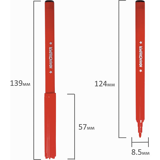 Фломастеры Юнландия 18цветов арт.151417 Китай