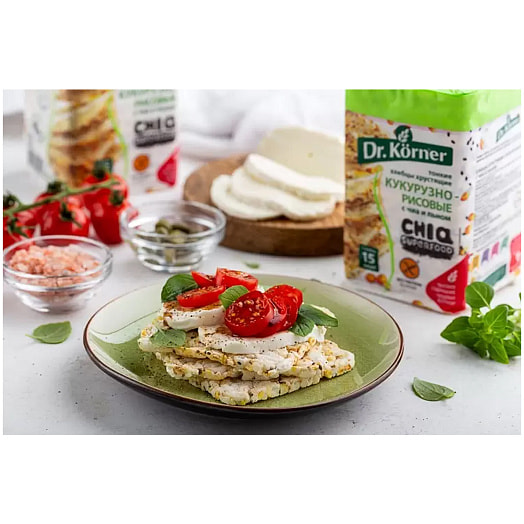 Хлебцы Хлебцы Dr.Korner 100г с чиа и семенем льна Россия