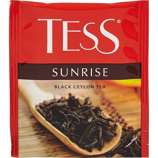 Чай черный Tess Sunrise 180г (100*1,8гр) Россия