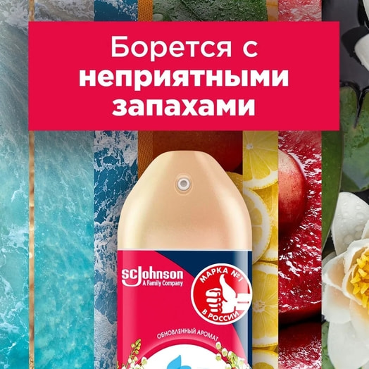 Освежители воздуха После дождя 300мл ScJohnson Россия Glade