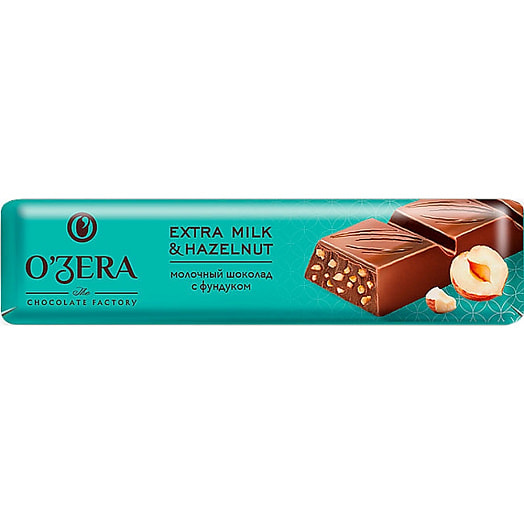 Молочный шоколад Extra MilkHazelnuts 45г Россия OZera