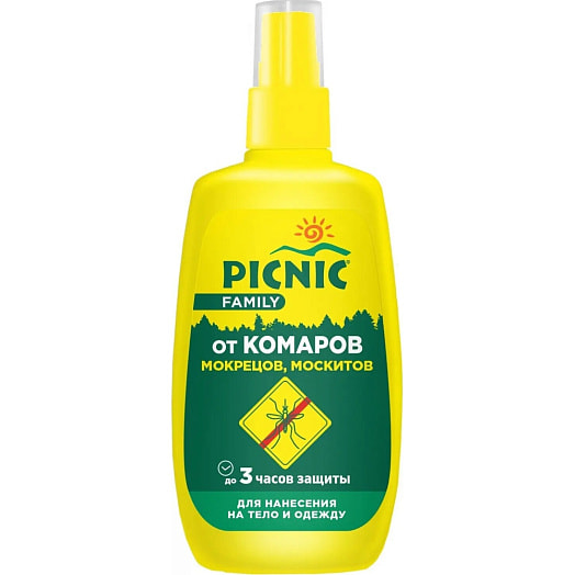 Спрей от комаров Picnic Family 125мл ООО Компания Арнест Россия