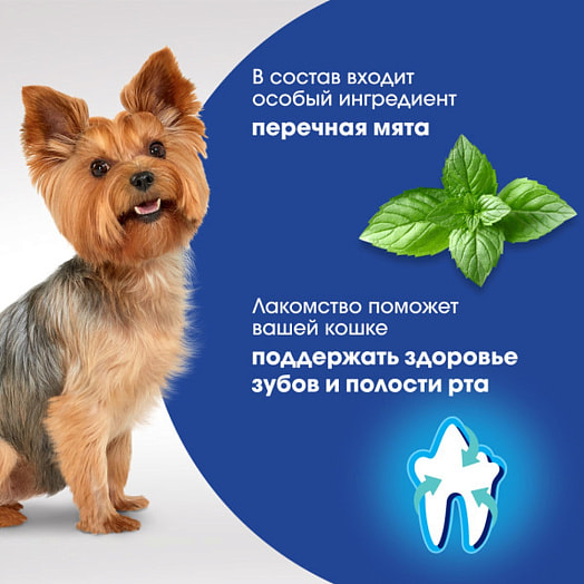 Лакомство для собак Perfect Fit с говядиной и мятой для мелких пород 90г ООО Марс Россия Perfect Fit